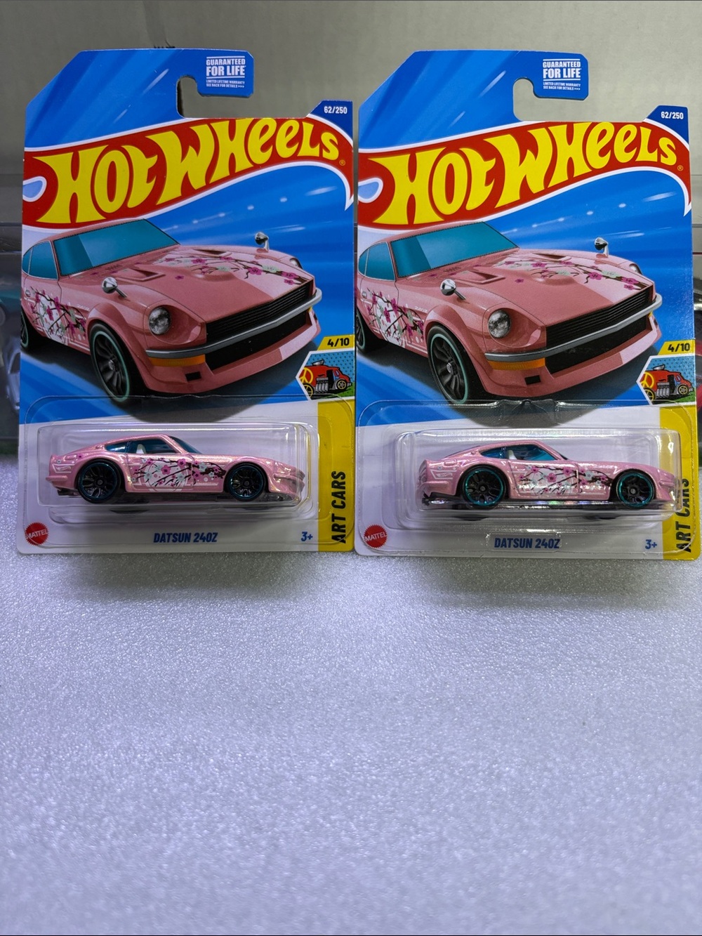 Hot wheels Datsun 240Z Pink Die-Cast Toy Car - Pack of 2
